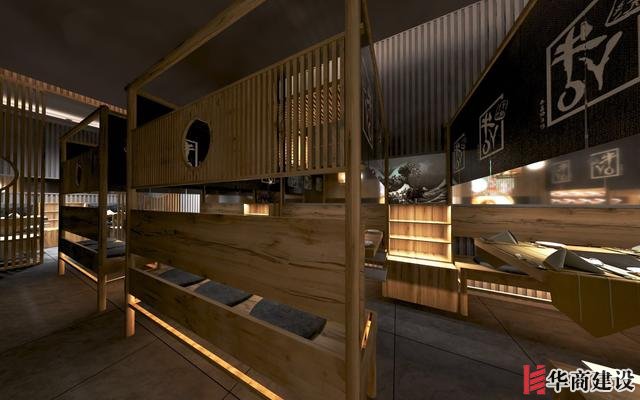 廣州170平日料店裝修，設(shè)計(jì)后實(shí)用餐位達(dá)到56位