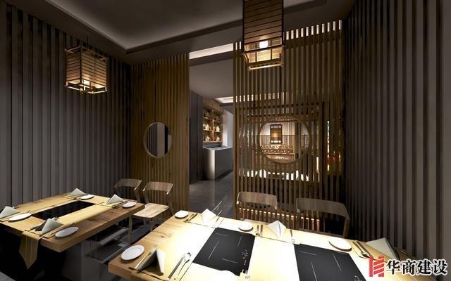 廣州170平日料店裝修，設(shè)計(jì)后實(shí)用餐位達(dá)到56位
