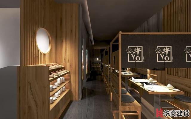 廣州170平日料店裝修，設(shè)計(jì)后實(shí)用餐位達(dá)到56位